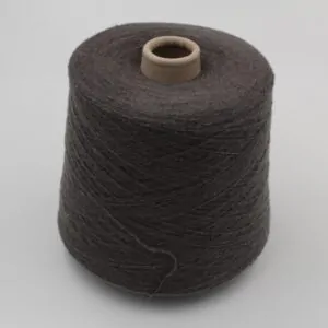 Merino yarn 45% cashmere 45% polyamide 10% nm. 11800 colour dark brown cones 550gr