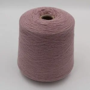 Yarn for knitting machine 2/30 70% merino extrafine 30% cashmere color pink cones 460 gr