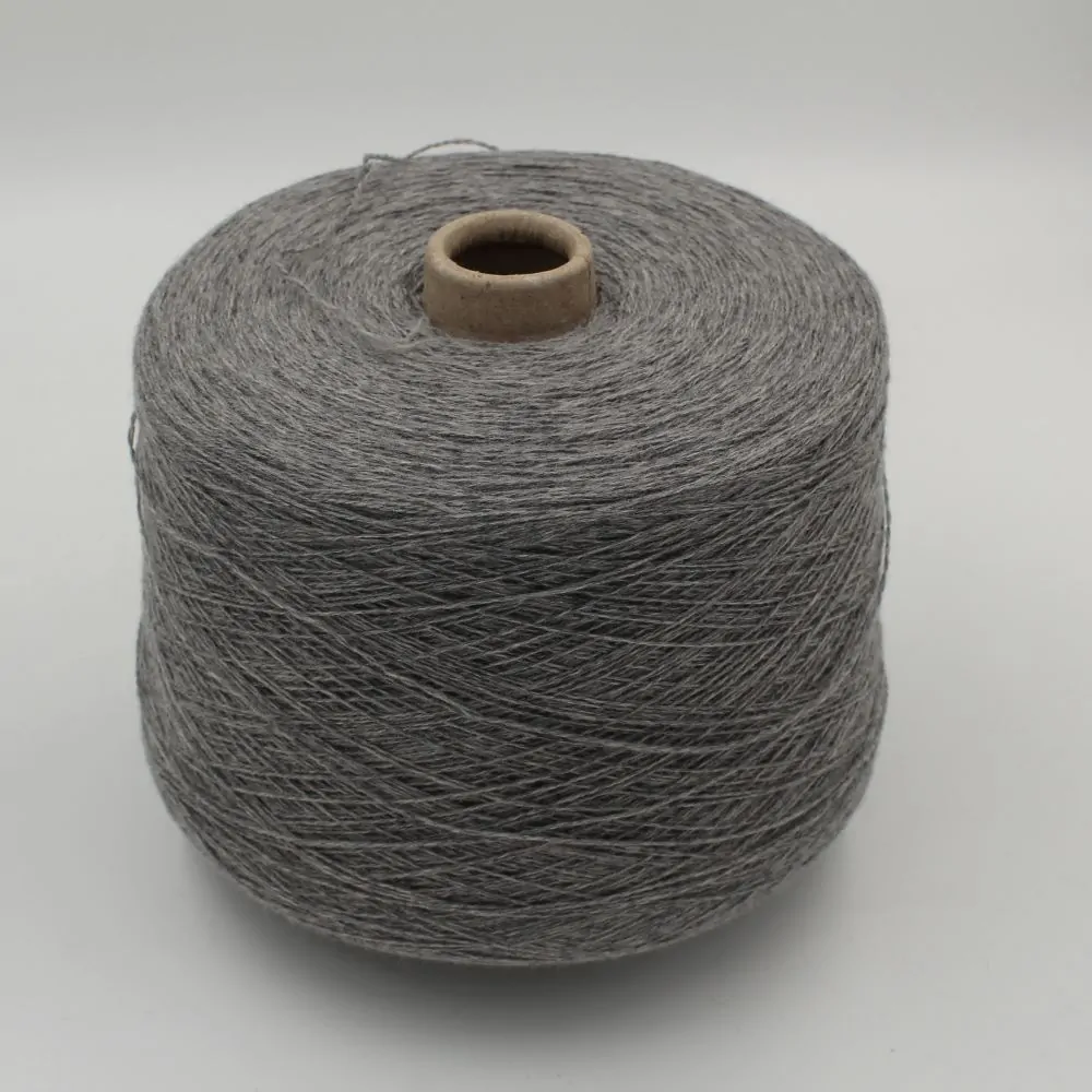 yarn merino extrafine 70% cashmere 30% nm. 2/15 color light grey cones 620gr