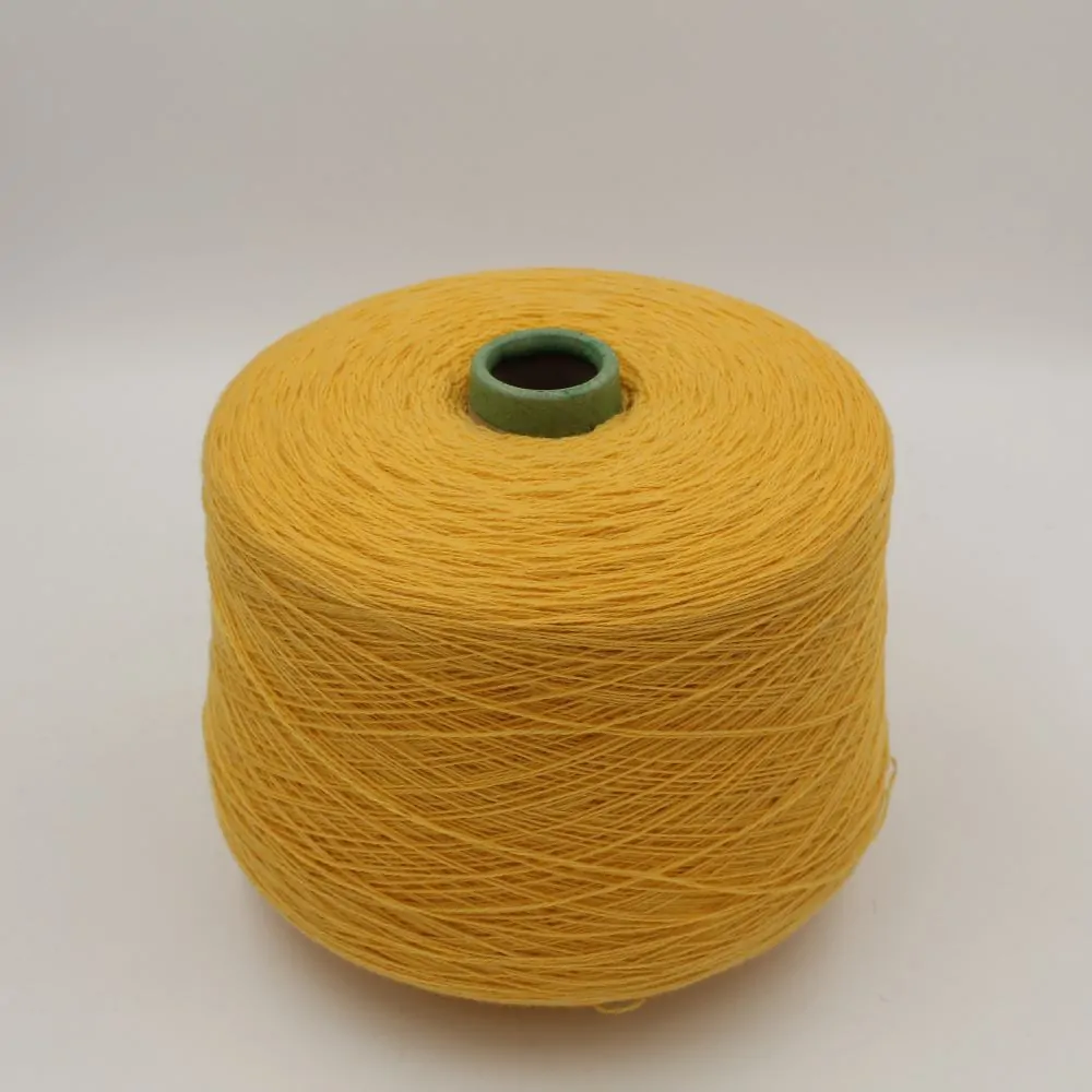 yarn merino extrafine 70% cashmere 30% nm. 2/15 color yellow cones 620gr