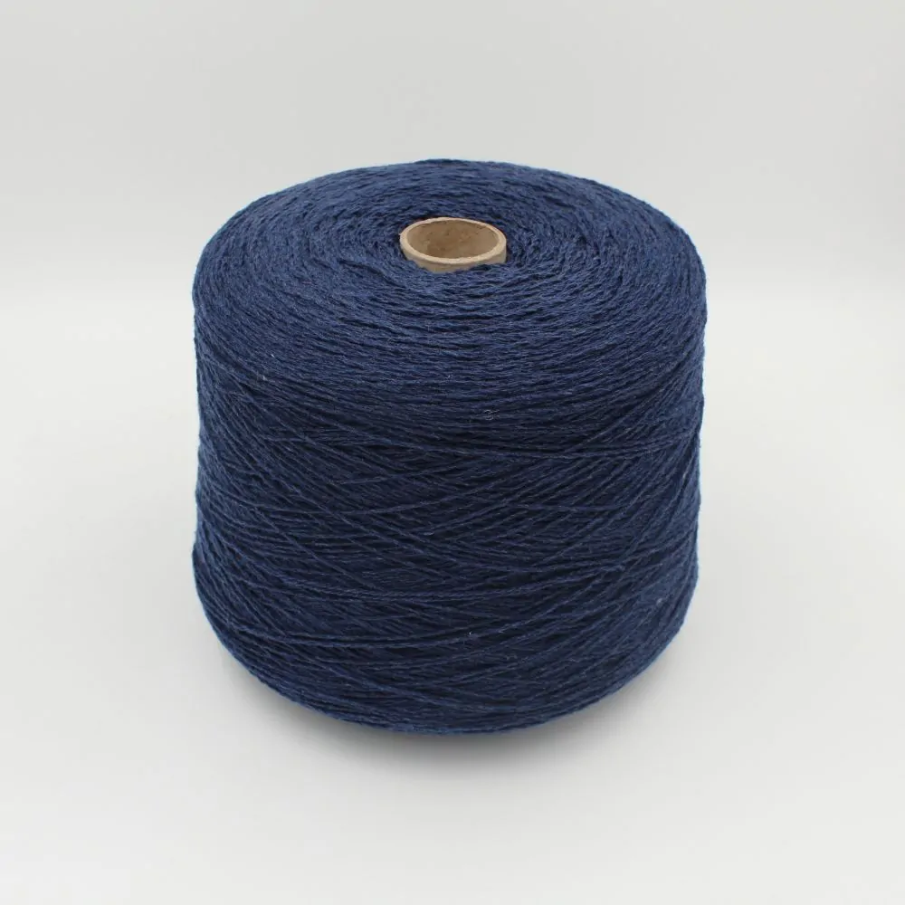 Filato cashmere riciclato 100% nm 3200 colore jeans rocche 500 gr