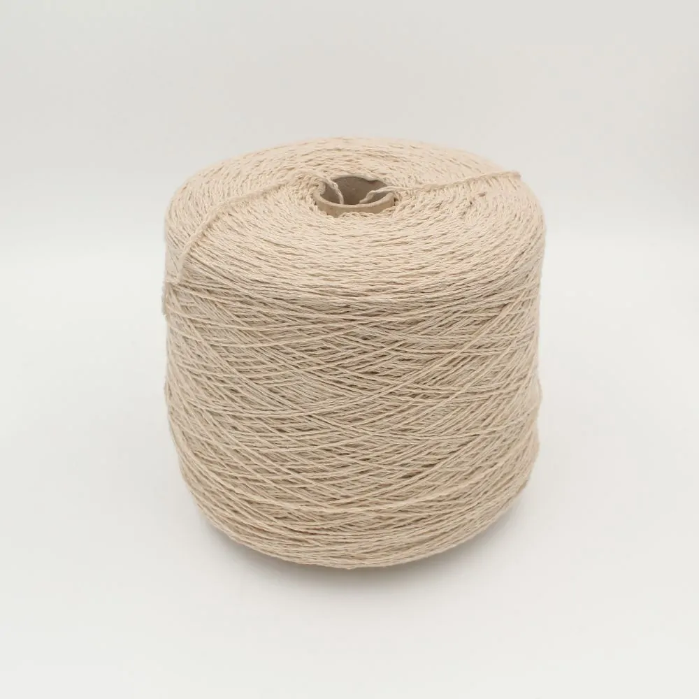 Filato cashmere riciclato 100% nm 3200 colore pasta rocche 500 gr