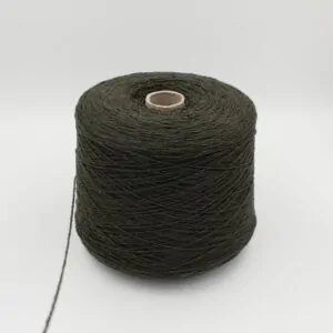 Filato cashmere riciclato 100% nm 3200 colore verde scuro rocche 500 gr