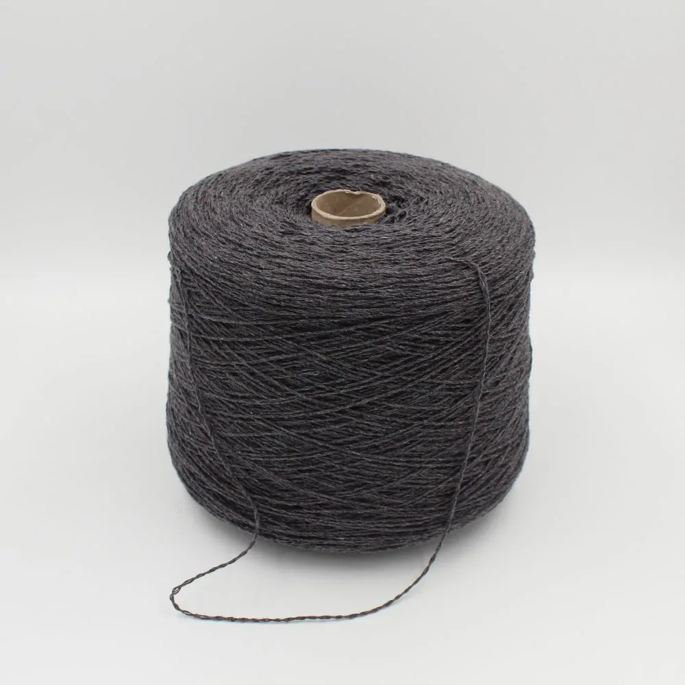 Filato cashmere riciclato 100% nm 3200 colore grigio medio rocche 500 gr