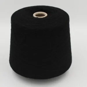 Filato Nm. 2/28 70% merino extrafine 30% cashmere colore nero rocca 560 gr
