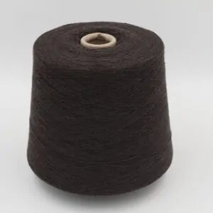 Yarn for knitting machine 2/30 70% merino extrafine 30% cashmere color brown cones 520 gr