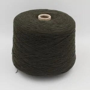 ALTER-ECO yarn 97% cashmere 3% wool merino nm 2/12 color dark green cones 600 gr