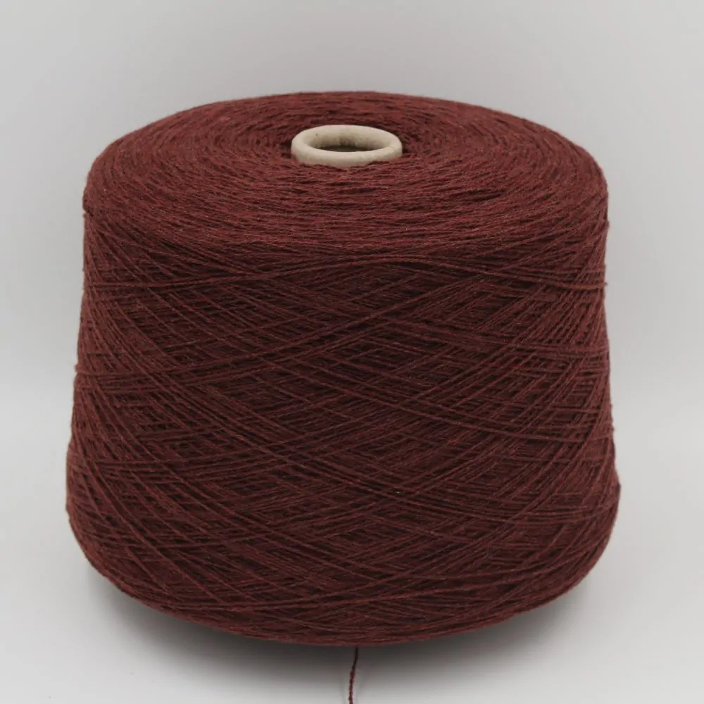 ALTER-ECO filato 97% cashmere 3% lana merino nm 2/12 colore mattone rocche 540gr
