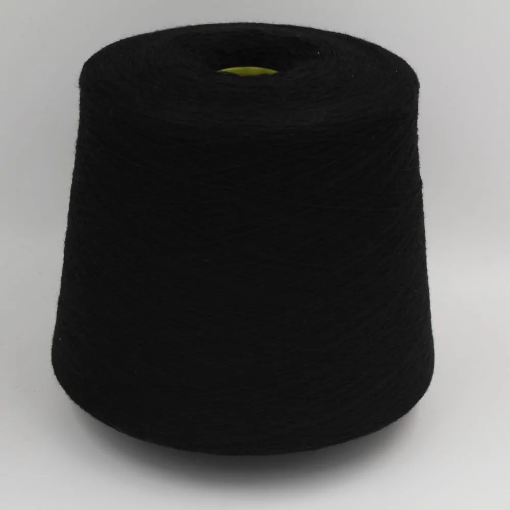 Nm. 2/28 70% merino extrafine 30% cashmere color black cone 540 gr
