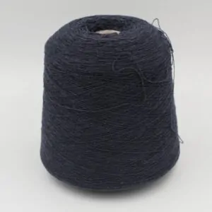 Filato 2/28 100% Cashmere colore blu melange rocche 660Gr