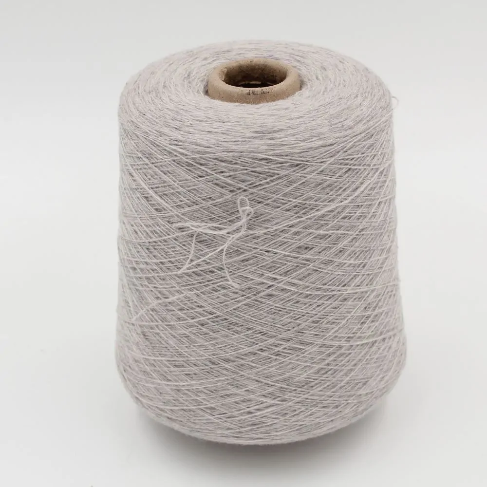 Filato 2/28 100% Cashmere colore grigio perla rocche 510Gr