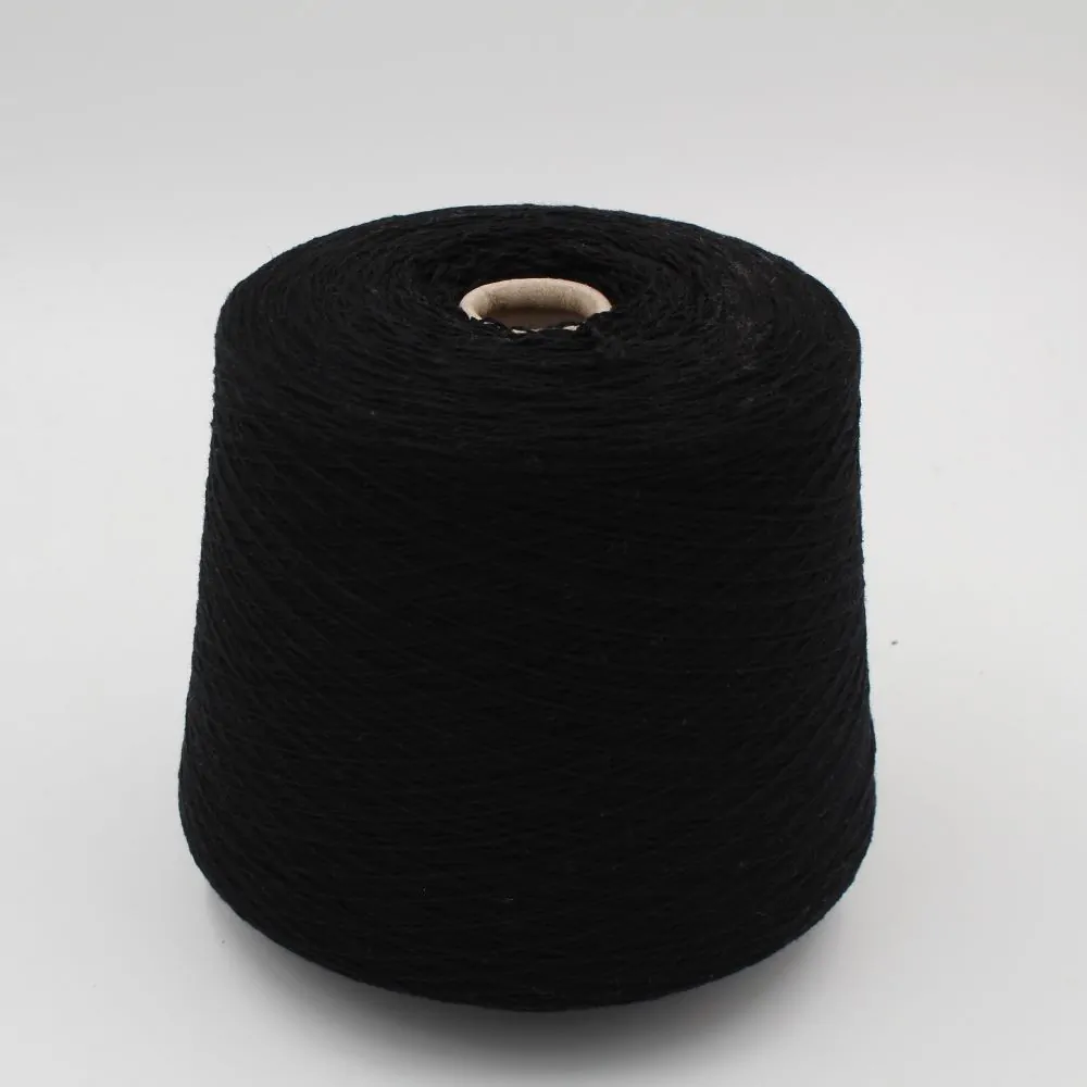 Cashmere 100% nm 2/14 colore nero rocche 530gr