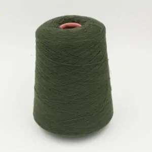 Filato 2/27 100% Cashmere colore verde rocche 490 gr