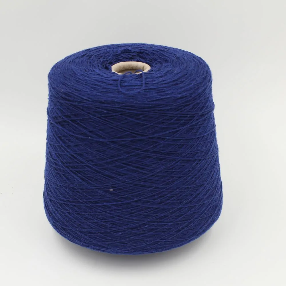 ALTER-ECO yarn 97% cashmere 3% wool merino nm 2/12 color blue cones 500 gr