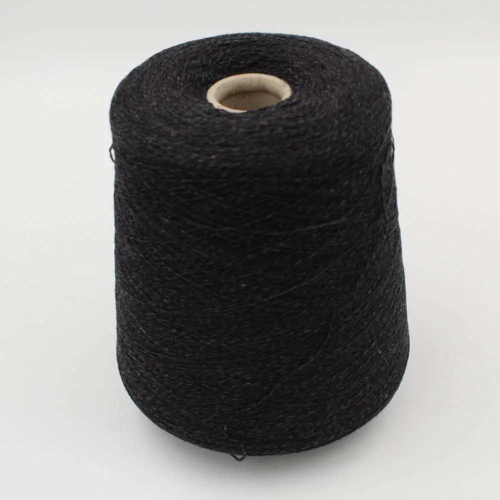 Filato cashmere 100% nm 9800 colore antracite mulinè rocche 480 gr