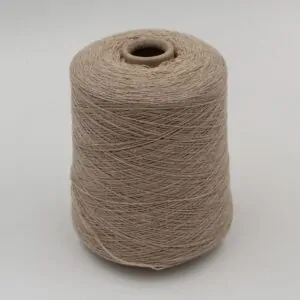 Yarn 50% Extrafine Merinos 30% Silk 20% Cashmere nm. 2/20 color beige cones 490gr