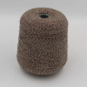 Yarn 100% Wool nm 4600 color beige muliné cones 510gr