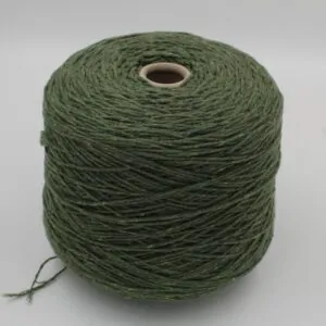 Filato 97% Cashmere 3% Merinos nm 7/12 colore verde rocche 520gr