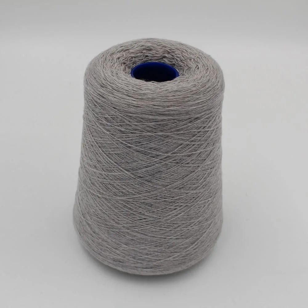 Yarn 100% Merinos nm. 15000 color selenite cones 460gr