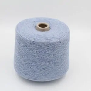 Yarn cashmere 100% superior nm 2/26 color sky blue cones 640 gr
