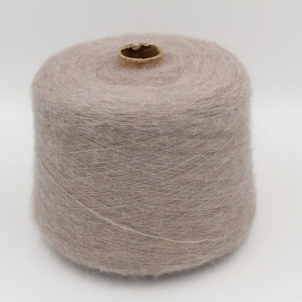 Yarn 60% Alpaca 40% Polyamide nm 9000 color beige cones 470gr