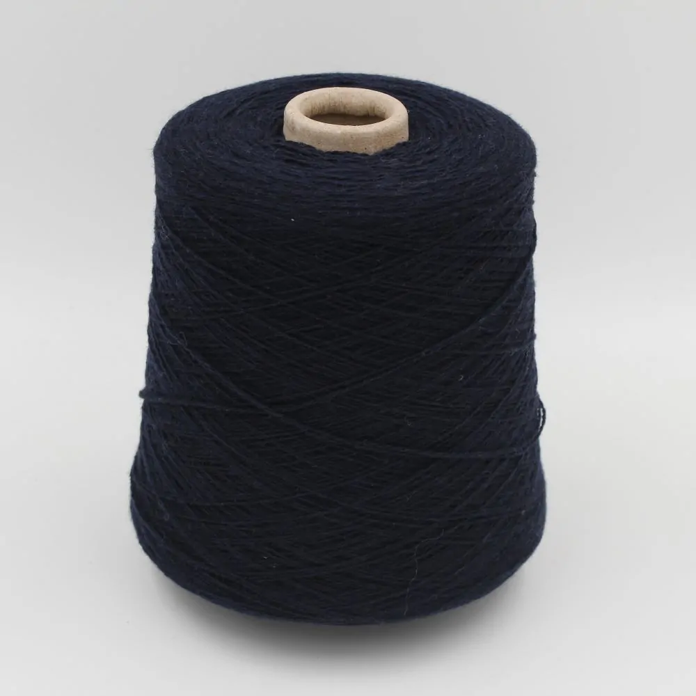Filato 100% Cashmere nm 2/18 colore blu rocche 480gr
