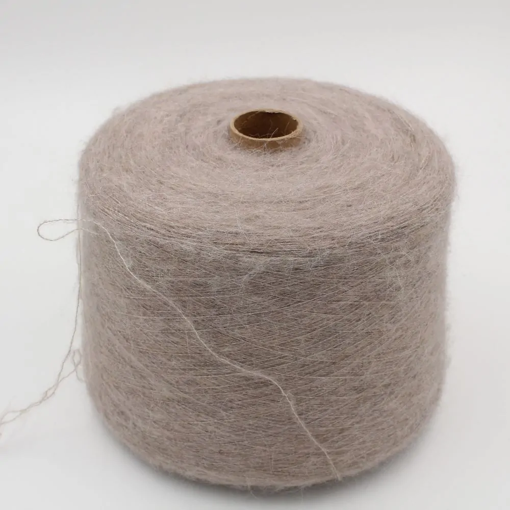 Yarn 60% Alpaca 40% Polyamide nm 9000 color beige cones 630gr