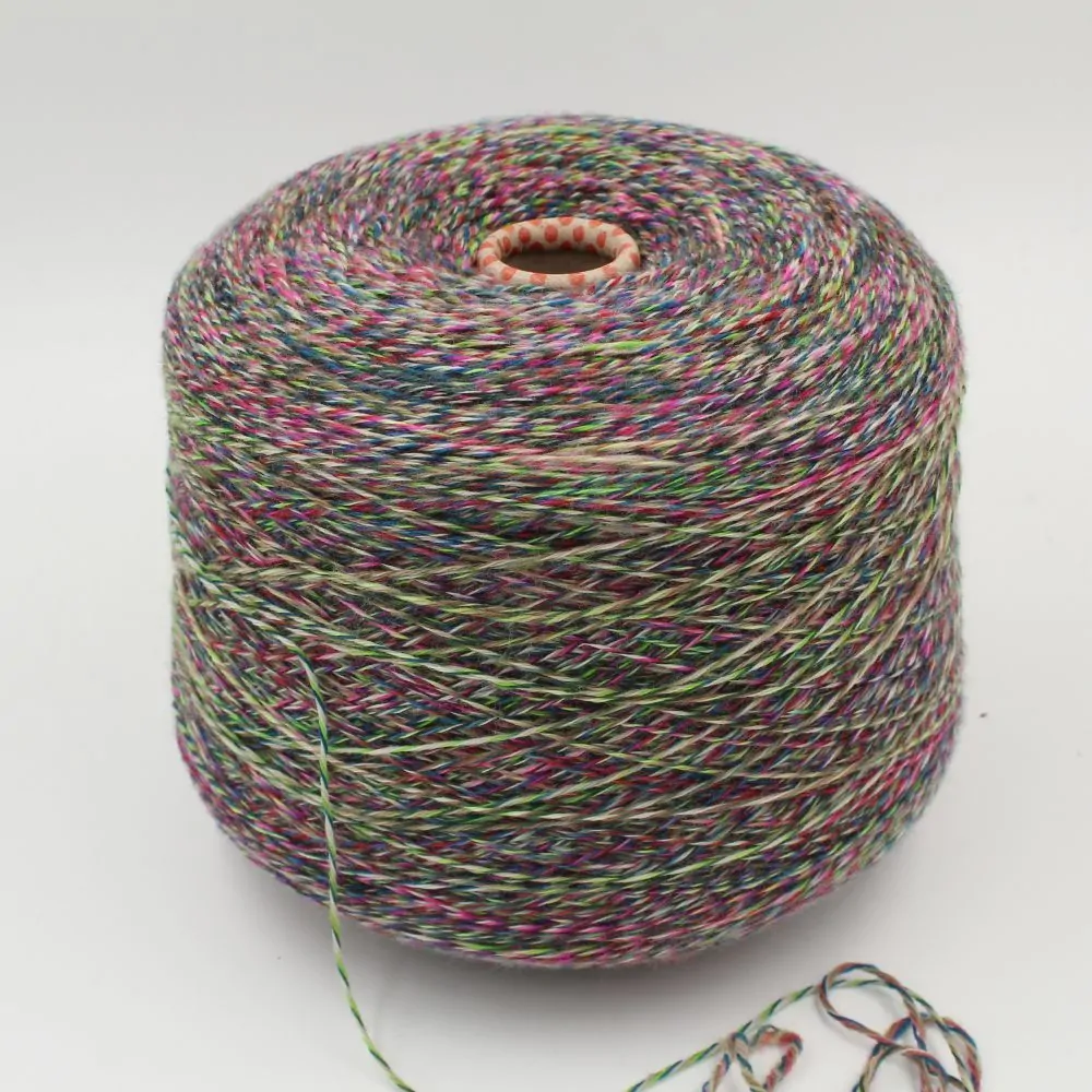 Filato 100% merinos extrafine nm 4/20 multicolor rocche 490 gr