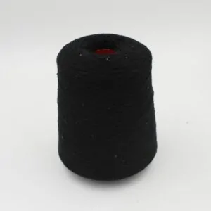 Filato 70% merino extrafine 30% cashmere con paillettes nm 8500 colore nero rocca 660 gr