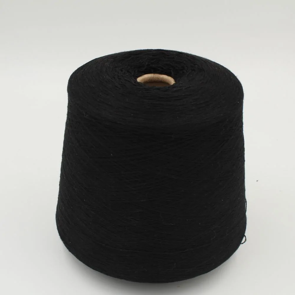 Filato cashmere 60% poliammide 40% nm 2/28 colore nero rocche 480 gr