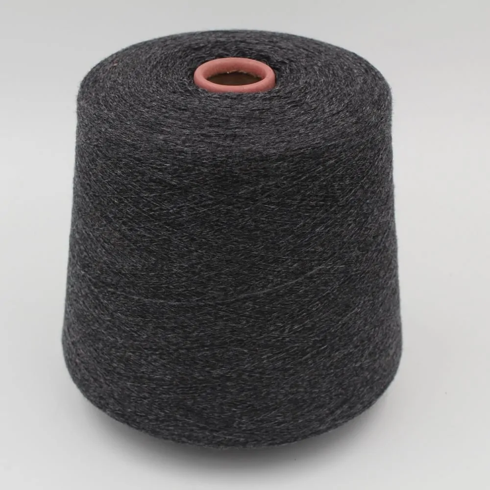 Yarn 2/28 100% Cashmere color dark grey cones 540gr