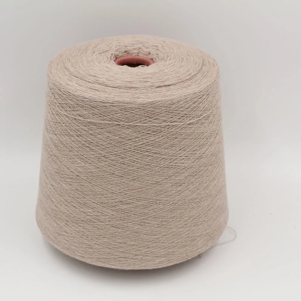 Yarn 2/28 100% Cashmere color beige cones 530gr