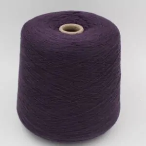 Yarn 70% Wool 30% Cashmere nm 2/26 color purple cones 500gr