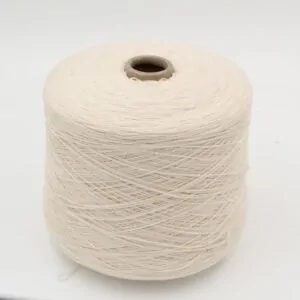 NINETYFIVE 95% Cashmere 5% Merinos nm 2/14 color white cones 580gr