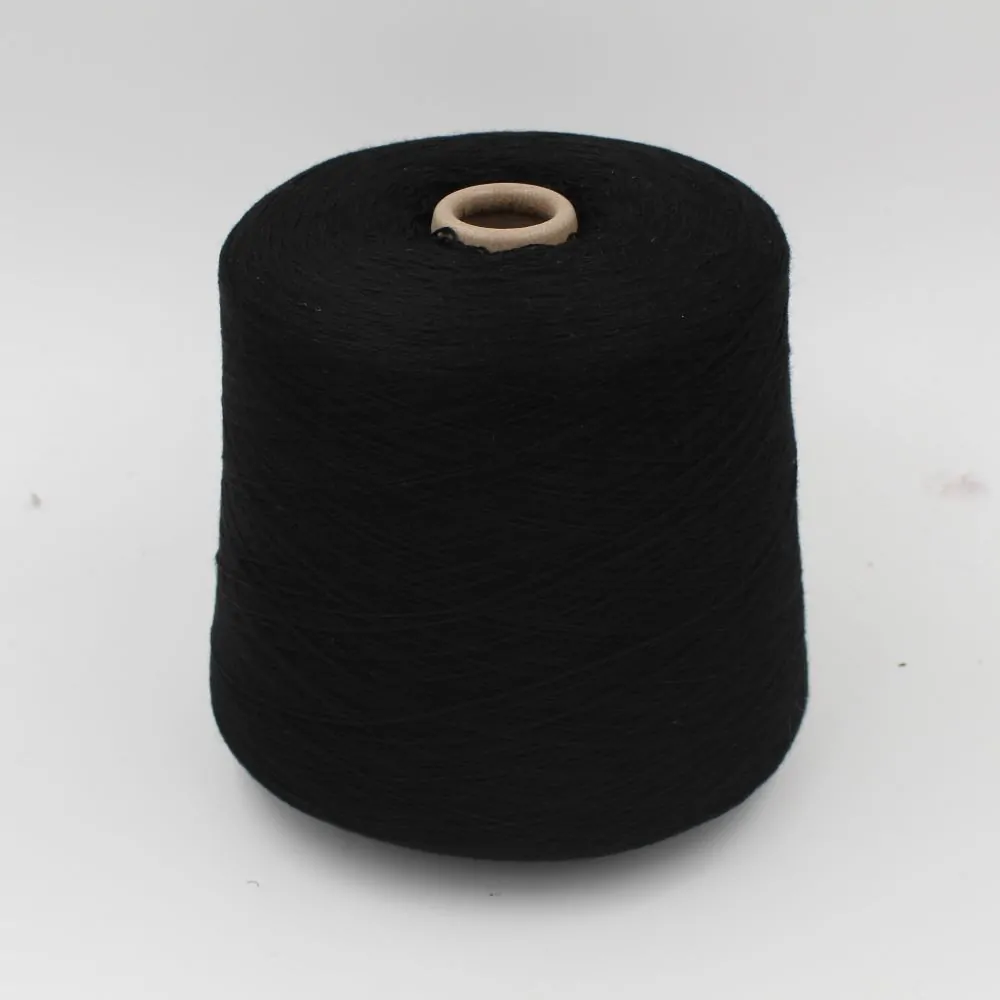 Filato 100% Cashmere nm 2/18 colore nero rocche 500gr