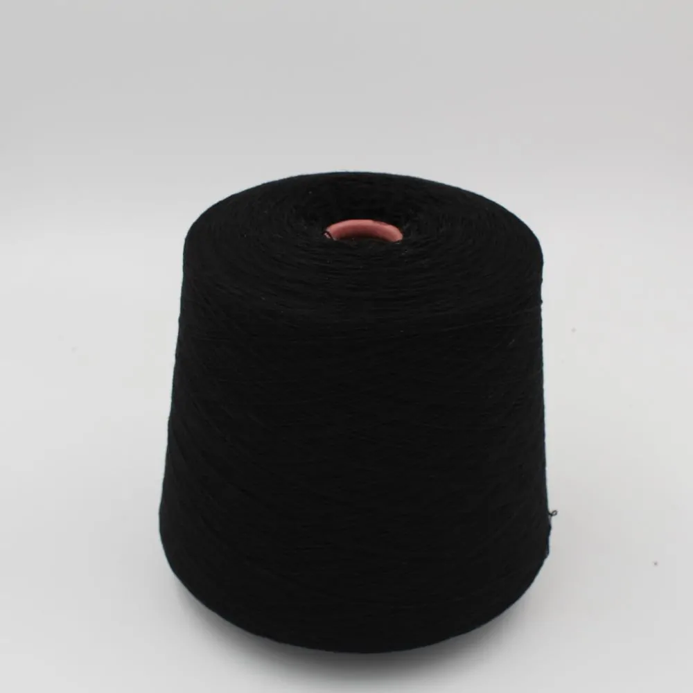 Filato Nm. 2/28 70% merino extrafine 30% cashmere colore nero rocca 510gr