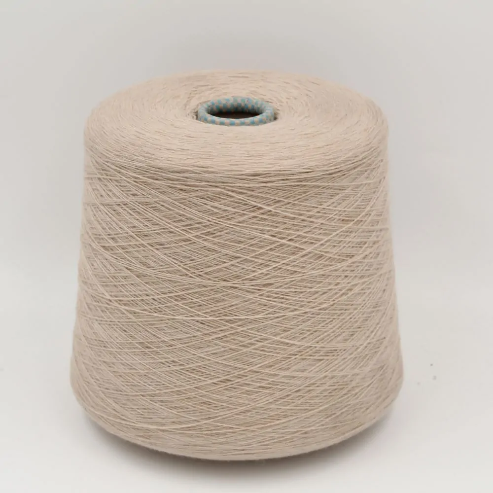 Yarn 2/28 100% Cashmere color beige cones 510 gr
