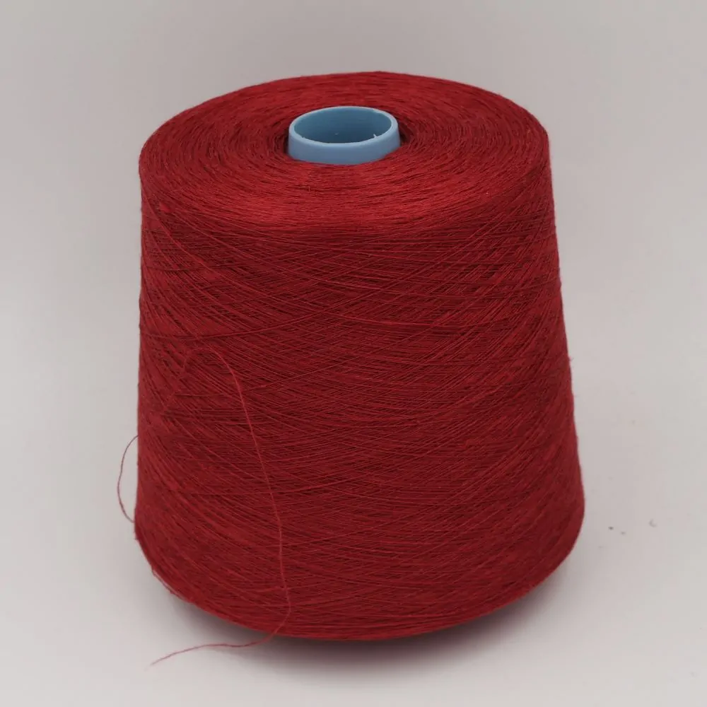 QUARANTALINO 100% lino nm 2/40000 colore rosso rocche 480