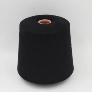 Filato Nm. 2/28 70% merino extrafine 30% cashmere colore nero rocca 520gr