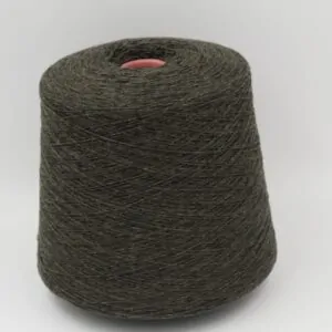 Filato 2/15 100% Cashmere colore verde scuro rocche 470 gr