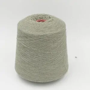 Yarn for knitting machine 2/30 70% merino extrafine 30% cashmere color sage cones 480 gr