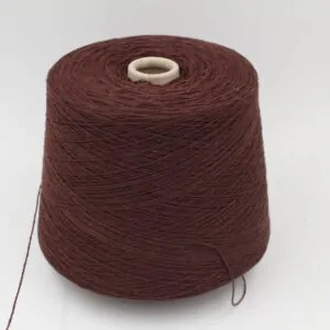 Yarn 100% Cashmere nm 3/36 color brown cones 510gr