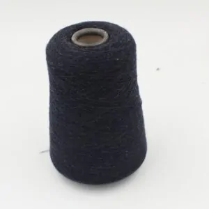 Yarn 100% Cashmere nm 1/15 color night blue cones 400gr