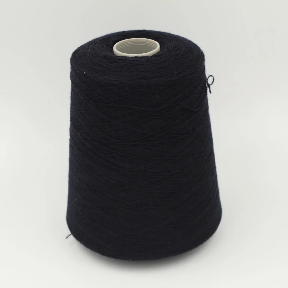 Yarn 2/27 100% Cashmere color night blue cones 510gr