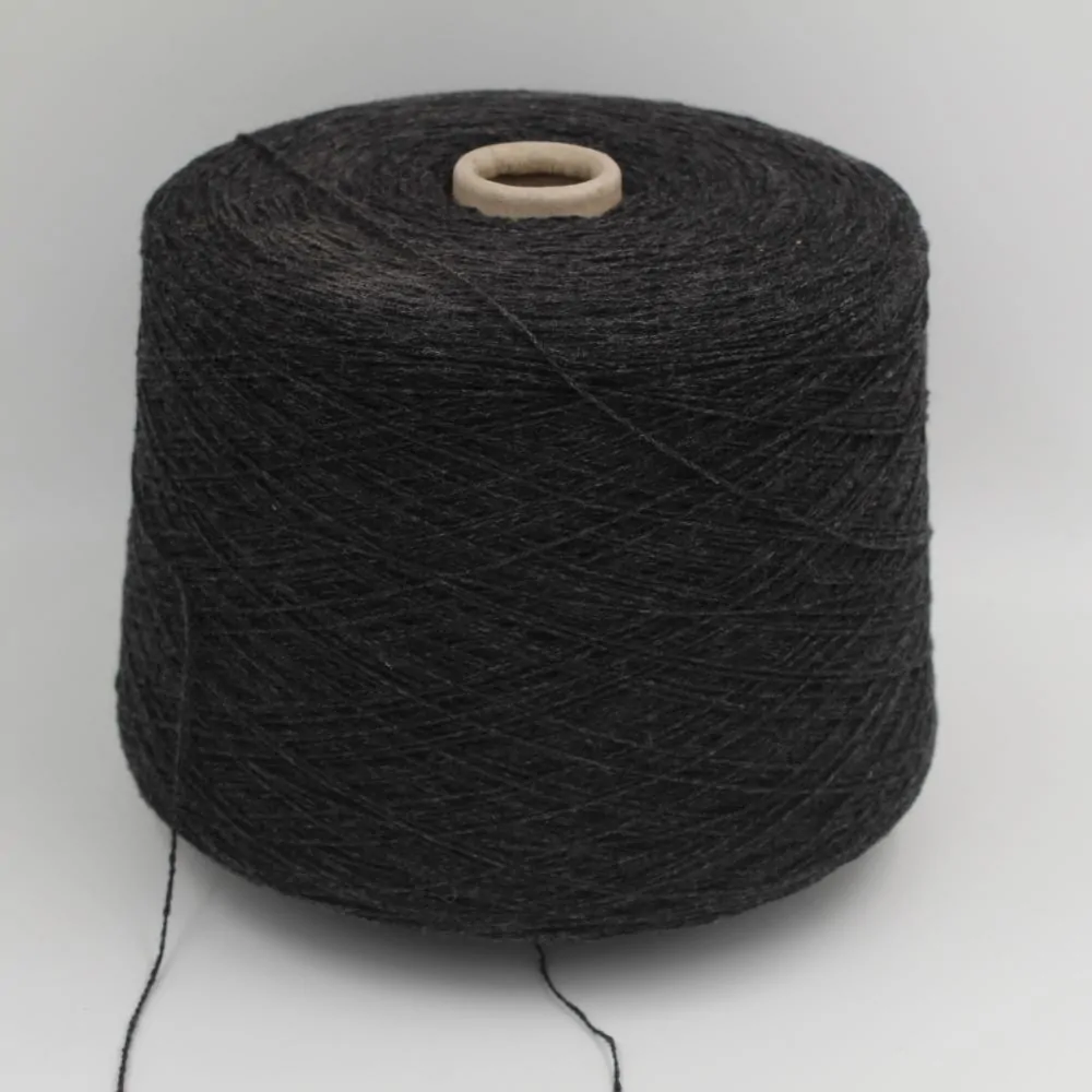 ALTER-ECO filato 97% cashmere 3% lana merino nm 2/12 colore antracite rocche 400gr
