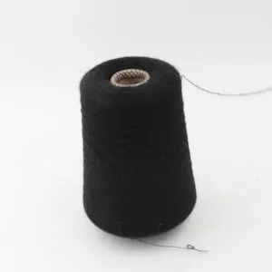 JAIPUR Filato cashmere 70% seta 30% nm 2/56 pettinato colore nero rocche 520 gr