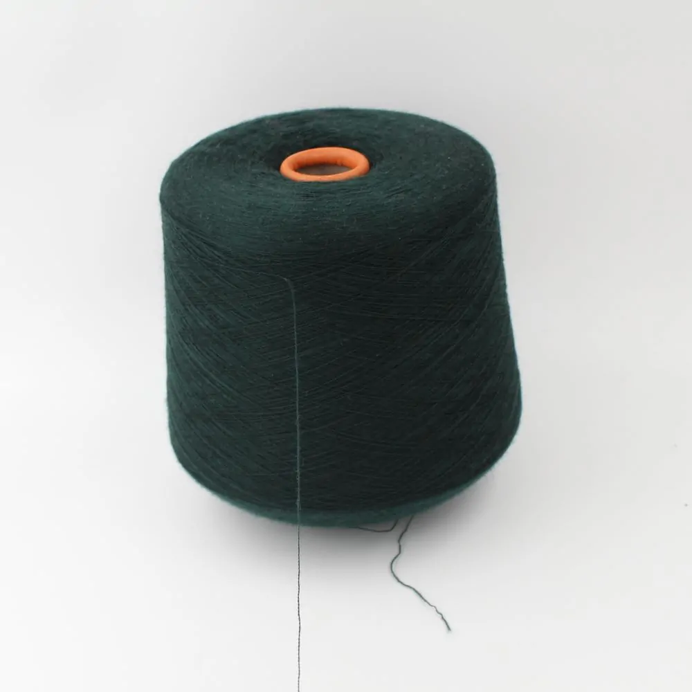 Filato 100% Merinos Extrafine nm 2/60 colore verde rocche 470gr